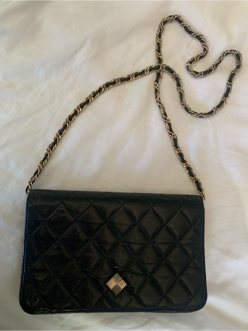 Vintage Crouch & Fitzgerald New York Quilted Supple Leather Purse